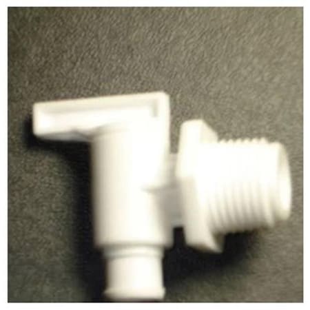 Petersn Mold Petersn Mold 18966AW 0.5 ft. Petersen Molding Fresh Water Tank Drain Valve Dual Hose P6H-18966AW